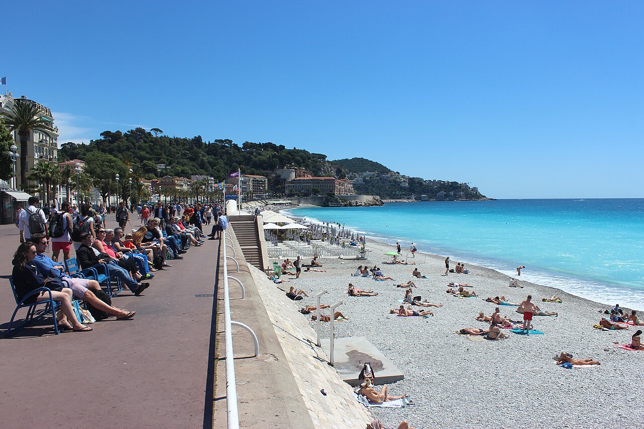 Nice Promenade des Anglais and Riviera coastline