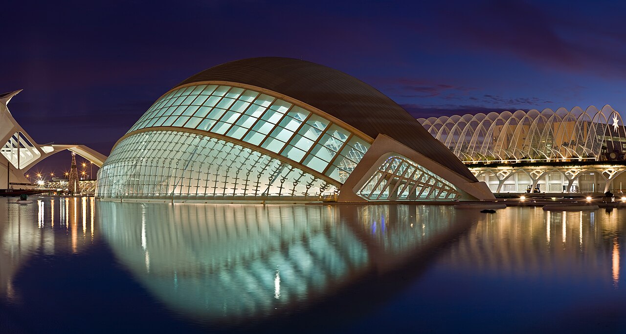 Valencia city skyline and urban Mediterranean setting